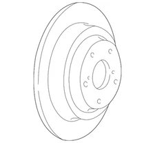 Genuine Subaru Disc Brake Rotor Rear 26700FE080