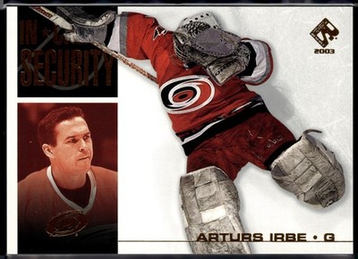 2002-03 Pacific Private Stock Reserve #3 Arturs Irbe In-Crease Security