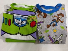 Disney Pixar Toy Story PJ lot 2 Sets Buzz Lightyear  Woody 5T 100 Cotton