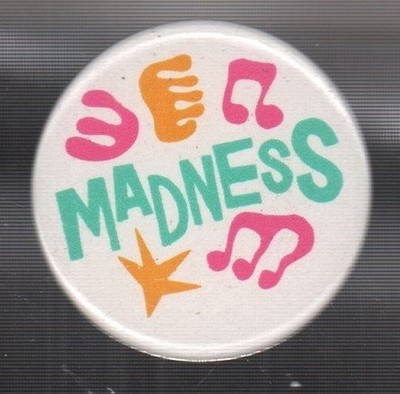 Madness Self-Titled badge UK Smash Hits 1'' button badge originally given away by