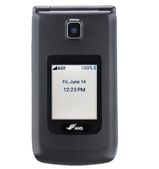 Flip Phone Senior Cell ANS F30 4G LTE Wifi Camera Bluetooth Unlocked Single Sim - Image 3 of 4