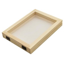 Worown A6 Size Paper Making Screen, Natural 5 7 inch, wood color