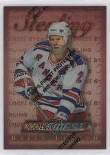 1995-96 Topps Finest Refractor Brian Leetch #115 HOF 7xr