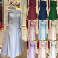 Elegant Mother Of the Bride Dresses Evening Formal Wedding Satin Mother Dresses