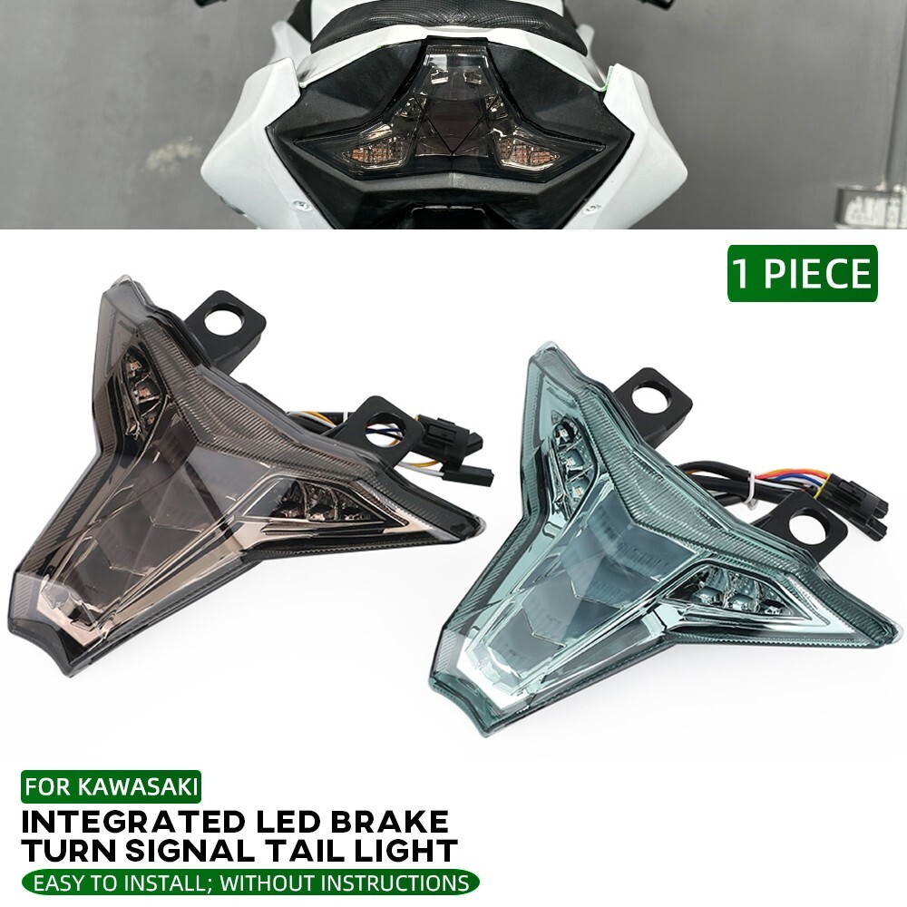 Integrated LED Turn Signal Brake Tail Light For KAWASAKI Ninja ZX