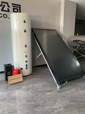 Tanque calentador de agua solar de doble bobina fuera de red para toda la casa, panel solar, colector