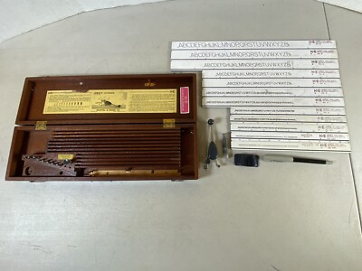K+E Leroy Keuffel & Esser Co. Lettering Tools Kit 17D22 | eBay