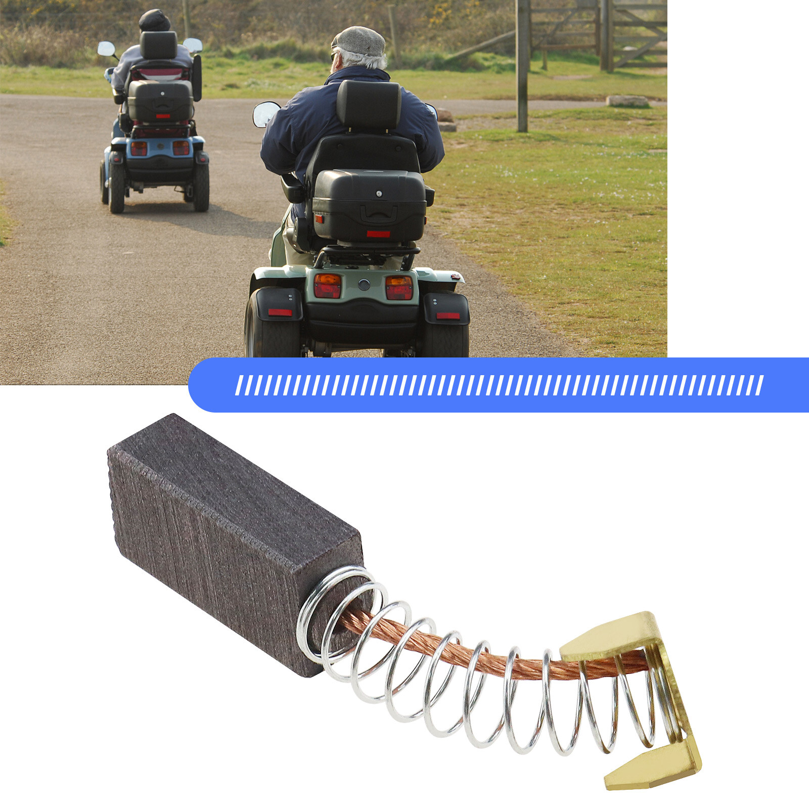 4x Carbon Brushes for Drive Envoy 4 6 8 Mobility Scooter Motor Brush