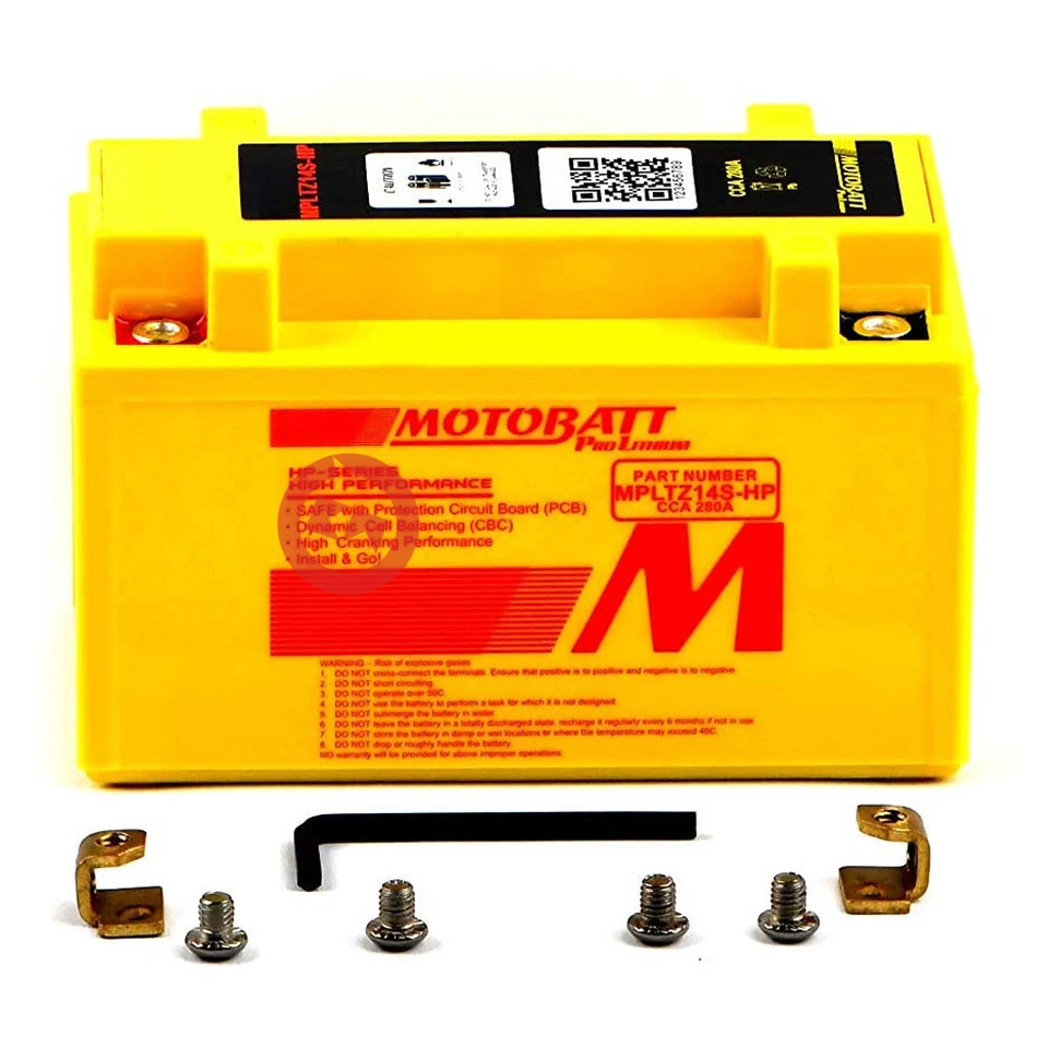 BATTERIA MOTOBATT A LITIO MPLTZ14S-HP BENELLI TORNADO TRE 1130 2007-2008 Foto 2 de 4