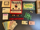 Vintage 1950's Monopoly Game Popular Edition Parker Brothers Wood Tokens Insert