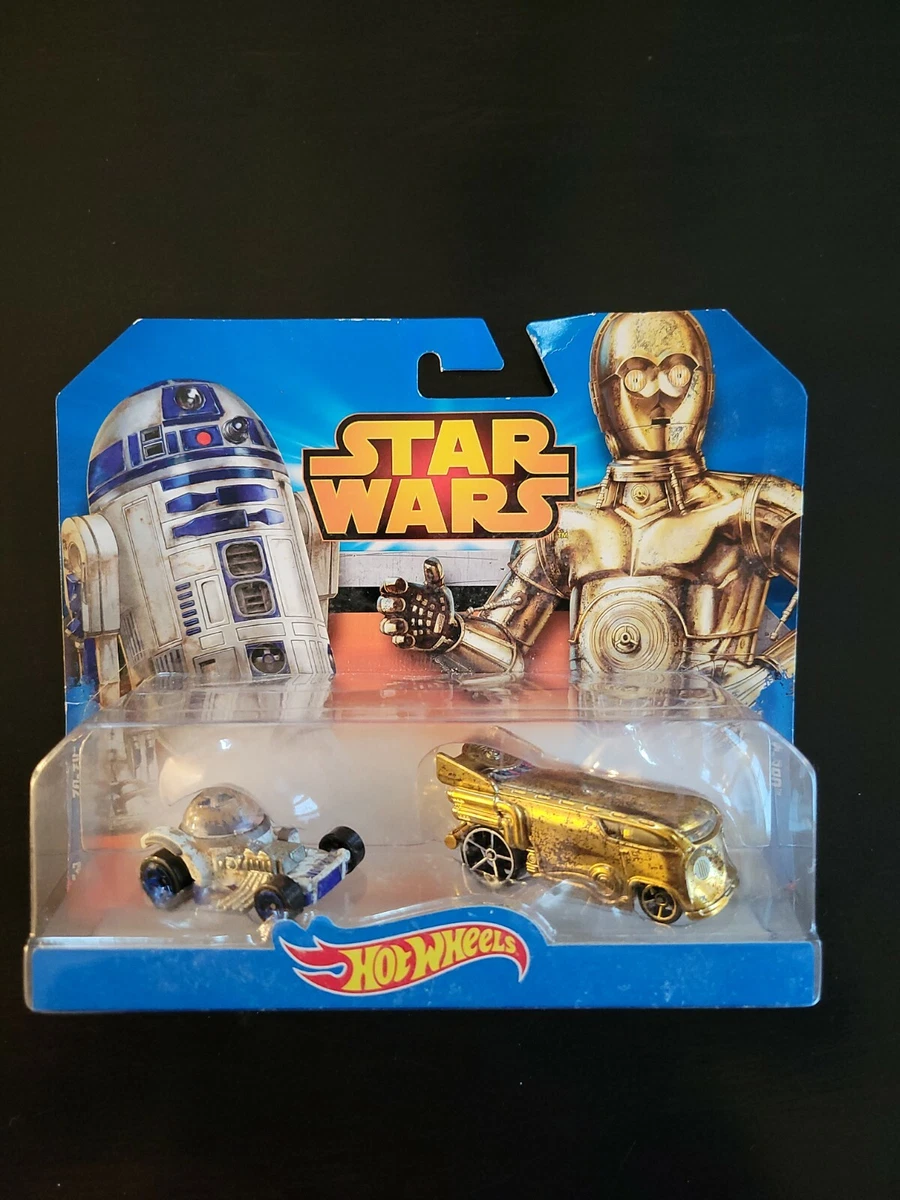 Star Wars R2 D2 C 3PO Hot Wheels Character Car 2014 Mattel Toy Cars