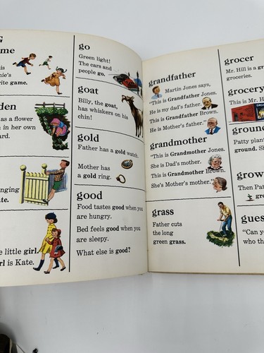 VINTAGE Picture Dictionary, ABC's & Telling Time, Counting Rhymes, 1973 printing - Picture 10 of 14