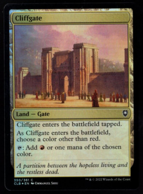 Cliffgate 350/361 Common Foil Baldur's Gate Magic The Gathering NM