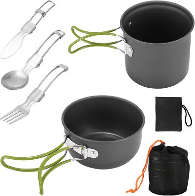  Camping Cooking Set, Nonstick Camping Cookware Set
