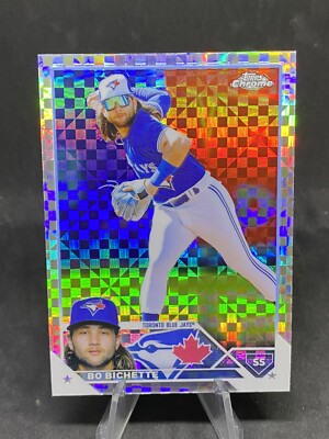 Bo Bichette 2023 Topps Chrome X-Fractor Card #11 Blue Jays Baseball