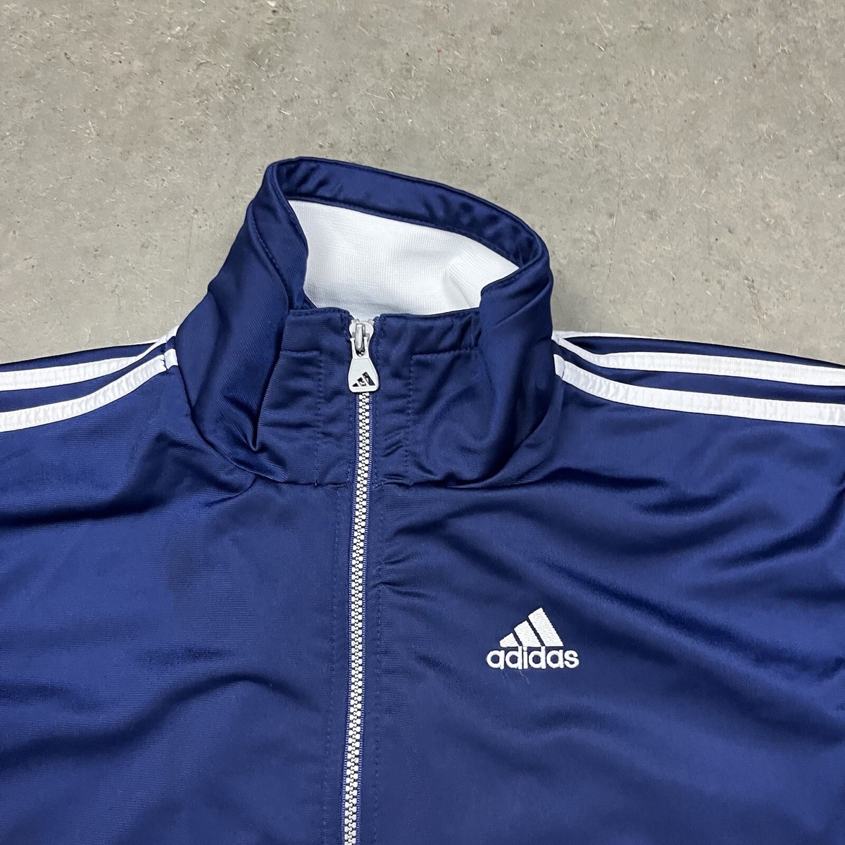 Vintage 90s Adidas Full Zip Track Jacket Blue XL Run DMC | eBay