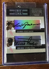 Minnie Minoso & Luis Aparicio Autographed Donruss INK~CREDIBLE Baseball Card