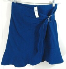 Maeve Anthropologie Women's 0 Skirt Tamoria Textured Wrap Belted Flounce NEW NWT