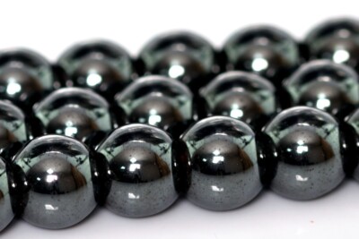 Natural Black Hematite Grade AAA Round Gemstone Loose Beads 2/3/4/6/8/10MM