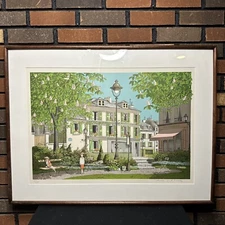 Denis Paul Noyer Limited Edition Lithograph   "Paris au Mois de Mai"  Signed