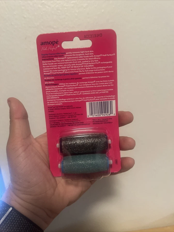 2 cabezales de rodillo de repuesto Amope Pedi Perfect Foot File (H2) Foto 2 de 2