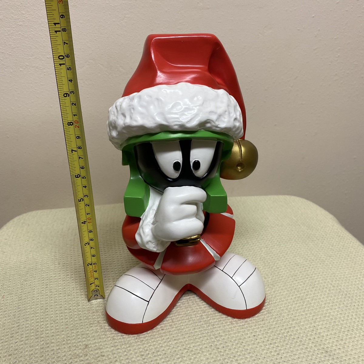 Rare VTG 1998 Looney Tunes Marvin The Martian Christmas Santa 11