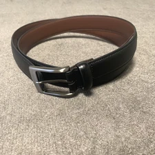 Perry Ellis Portfolio Leather Belt Black Size Large L 38-40