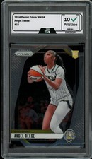 Angel Reese 2024 WNBA Panini Prizm #10 Graded Gem Mint 10 RC Rookie Card