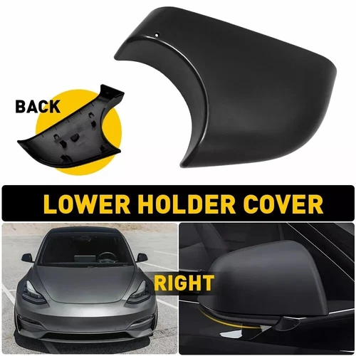 Right Side Car Wing Mirror Cover Lower Bottom Holder For Tesla Model Y 2020-2023