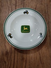 John Deere vintage Gibson Soup Salad Cereal Pasta Bowls 9" Diameter