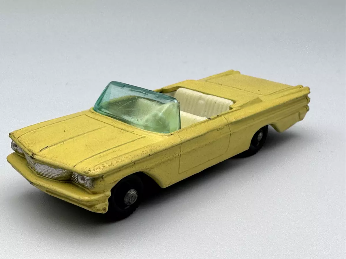 MATCHBOX 39 PONTIAC CONVERTIBLE BLACK BASE BPW NICE ORIGINAL