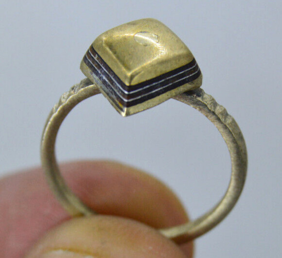 Vintage Antique African Tuareg Ring Bronze Very Rare Old Ethnic