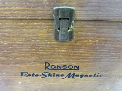Ronson Roto Shine Magnetic Shoe Shine Box & Attachments Tested
