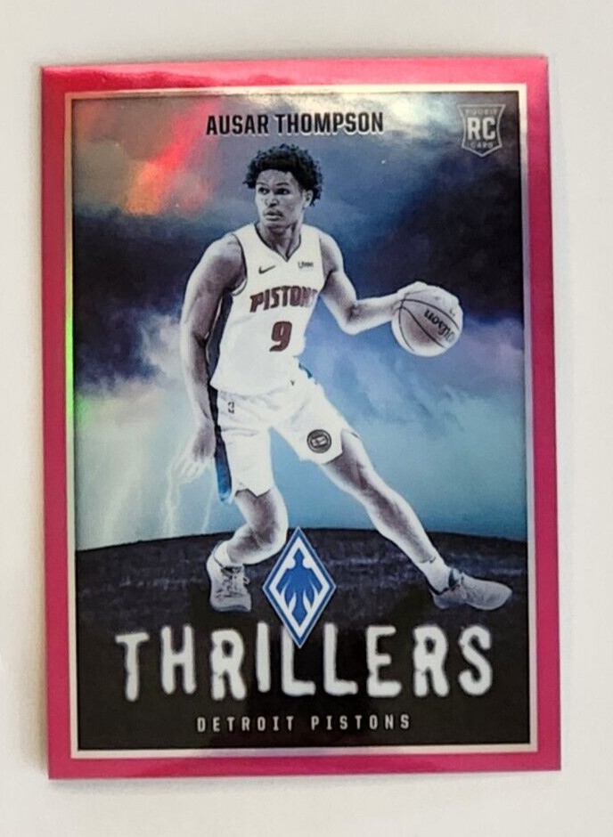 2023-24 Panini Phoenix Basketball Ausar Thompson Thrillers Rookie Pink /99