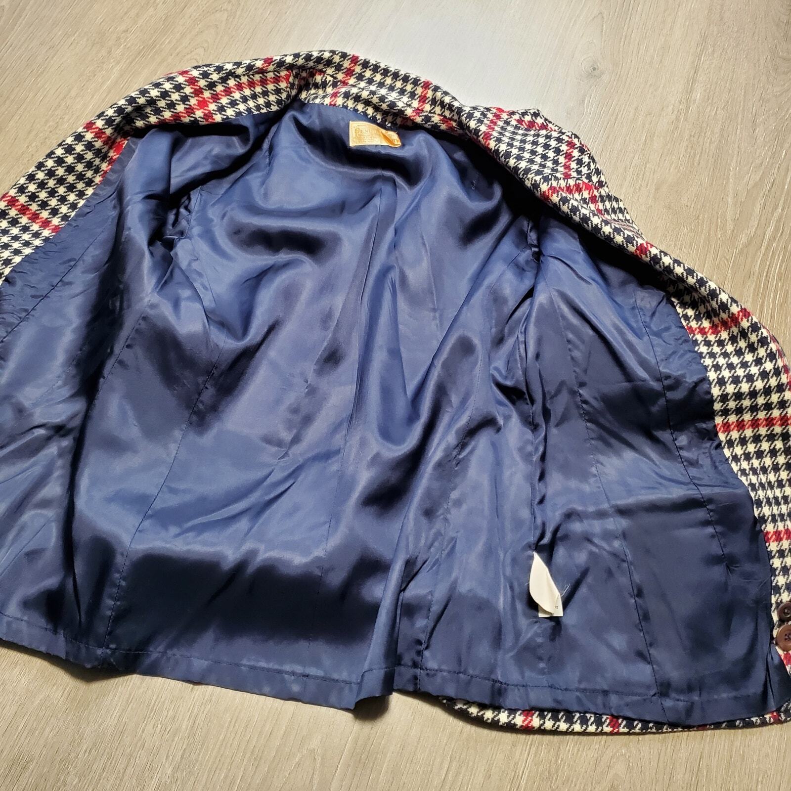 Pendleton Houndstooth Wool Blazer 6 - image 7