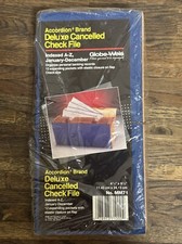 Vintage Globe-Weis Deluxe Cancelled Check Fil...