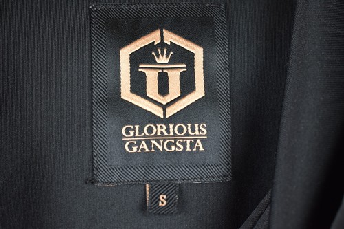 Glorious Gansta Mens Zip Up Hooded Sweatshirt Jumper Black Size S - 第 4/8 張圖片