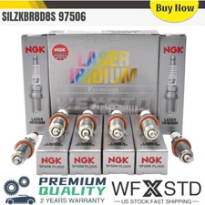6Pcs  Laser Iridium Spark Plugs SILZKBR8D8S For NGK BMW 12120039664 97506