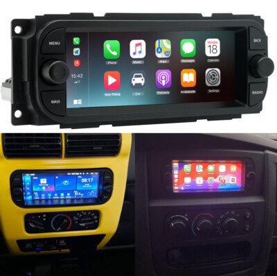 6,8'' Android 14 Autoradio GPS Wifi für Chrysler Jeep Dodge 1998-2010 mit Carplay