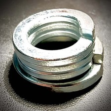 Metric Split Spring Lock Washers Rectangle Single Coil BZP Zinc