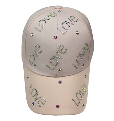 Rhinestone Baseball Cap Adjustable Mesh Sun Hat Sparkly LOVE Word 71yC6OVOgyL._AC_SY350_QL65_.jpg main image 4