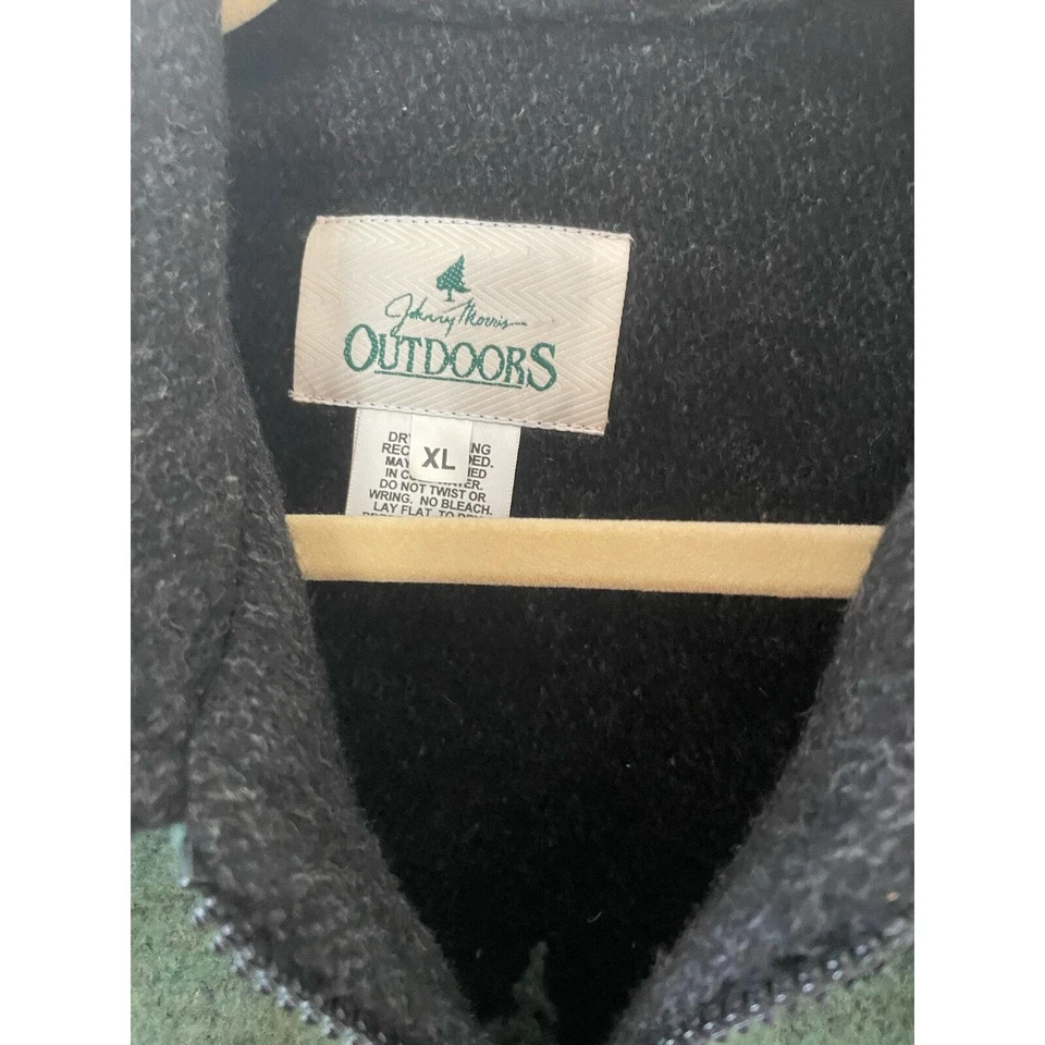 Винтажная женская куртка Johnny Morris на открытом воздухе зеленая размер XL одеяло из шерстяной смеси - Изображение 3 из 4