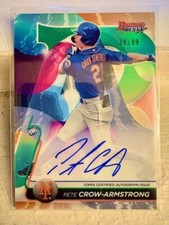 2020 Bowman's Best-Best of 2020 Autographs-Pete Crow-Armstrong #B20 RC /99