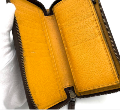 GUCCI GG Supreme Neo Vintage Tiger Beige Long Wallet Round Zip