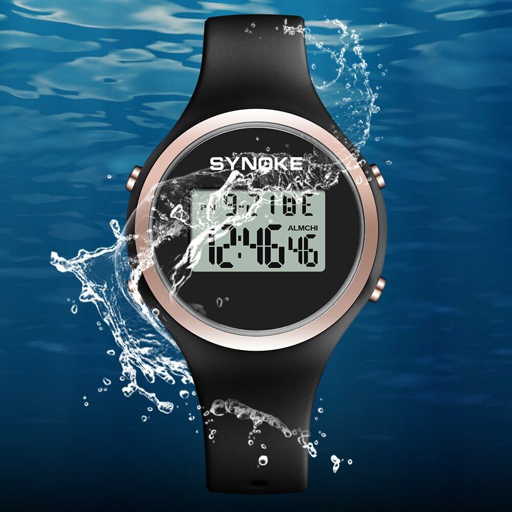 Relojes de pulsera para mujer, reloj Digital con pantalla Led, deportivo,  resistente al agua, relojes electrónicos de silicona suave, reloj de  Fitness