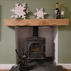 FIREPLACE MANTEL BEAM HANDMADE MANTLE LINTEL WOOD BURNER SOLID OAK MANTLEPIECE