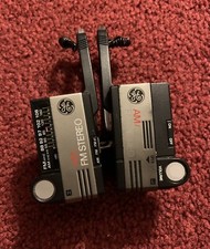 General Electric GE AM/FM Stereo Radio Folding Headphones Vintage 7-1290A MINT