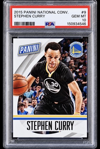 Stephen Curry 2015 Panini The National #9 NSCC Golden State Warriors SP PSA 10
