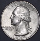 1950-D Washington Quarter Ch. BU