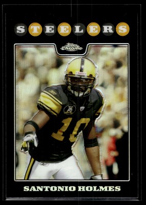 Santonio Holmes 2008 Topps Chrome Refractor Card #TC69